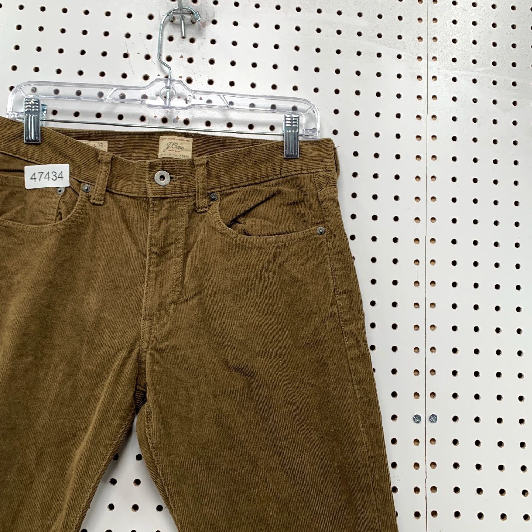 Vintage J Crew Corduroy Chino Pants Mens 31X32 Brown Straight Fit 484 Size US 31 - 7 Thumbnail