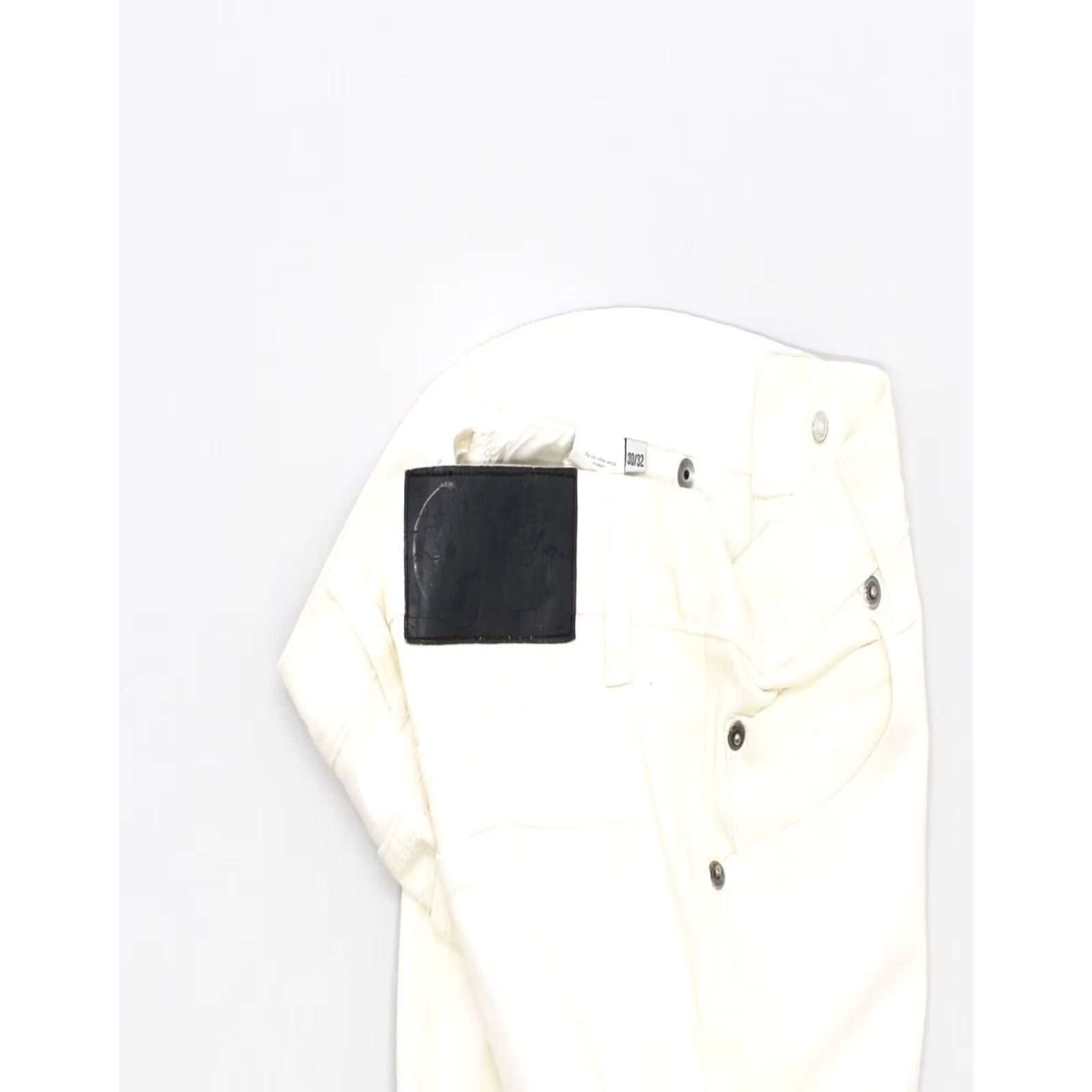 Cheap Monday CHEAP MONDAY Womens Jeans White Cotton Slim Straight W30 L32 Size 30" / US 8 / IT 44 - 3 Thumbnail