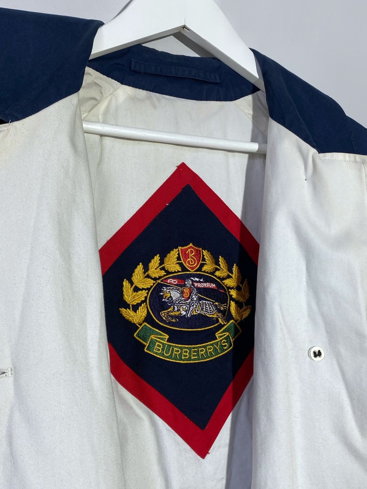 Burberry Vintage 1990s Burberry’s Navy Coat Jacket Japanese Vibes Size US M / EU 48-50 / 2 - 12 Thumbnail