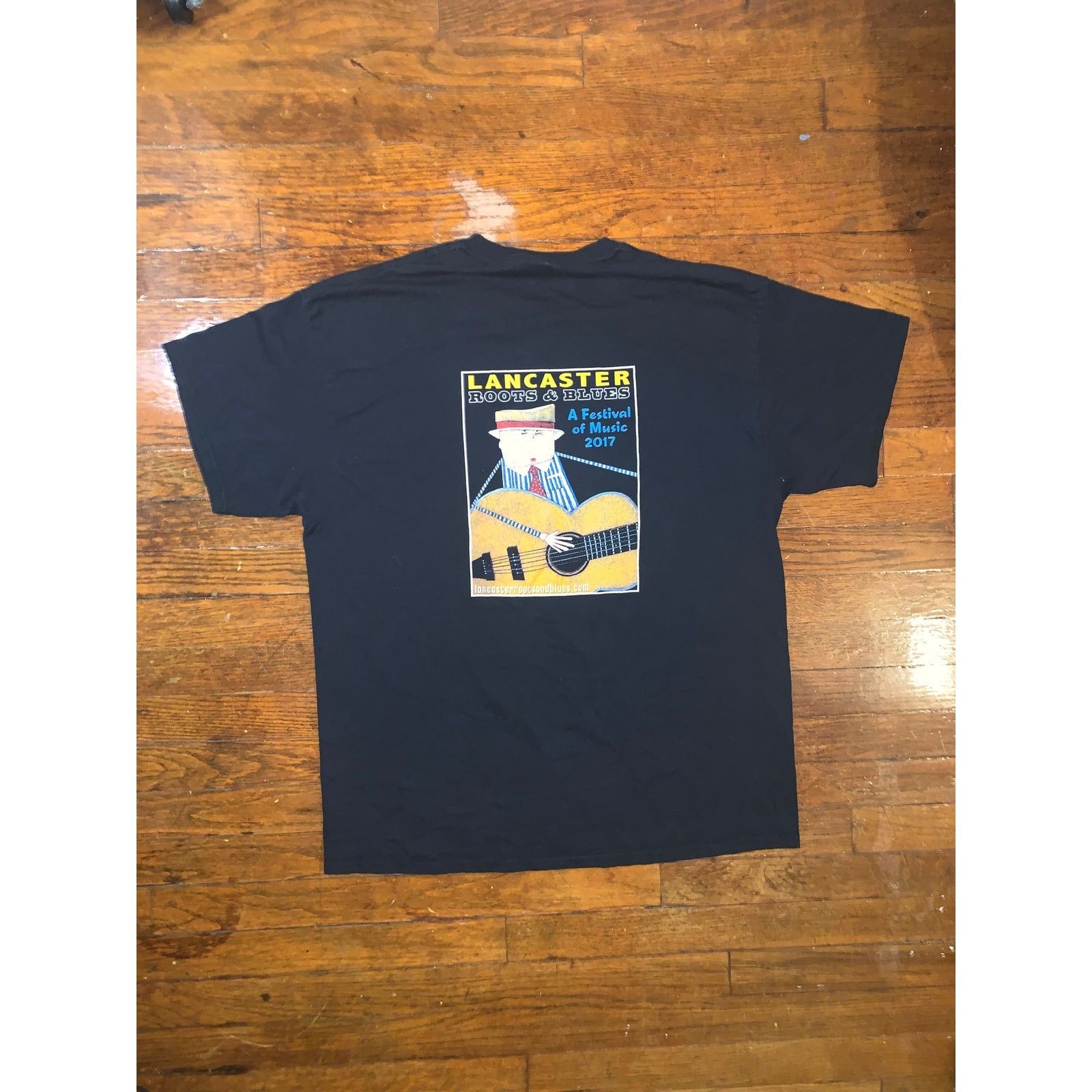 Band Tees 2017 Lancaster Roots & Blues Festival T Shirt XL Black Size US XL / EU 56 / 4 - 4 Thumbnail