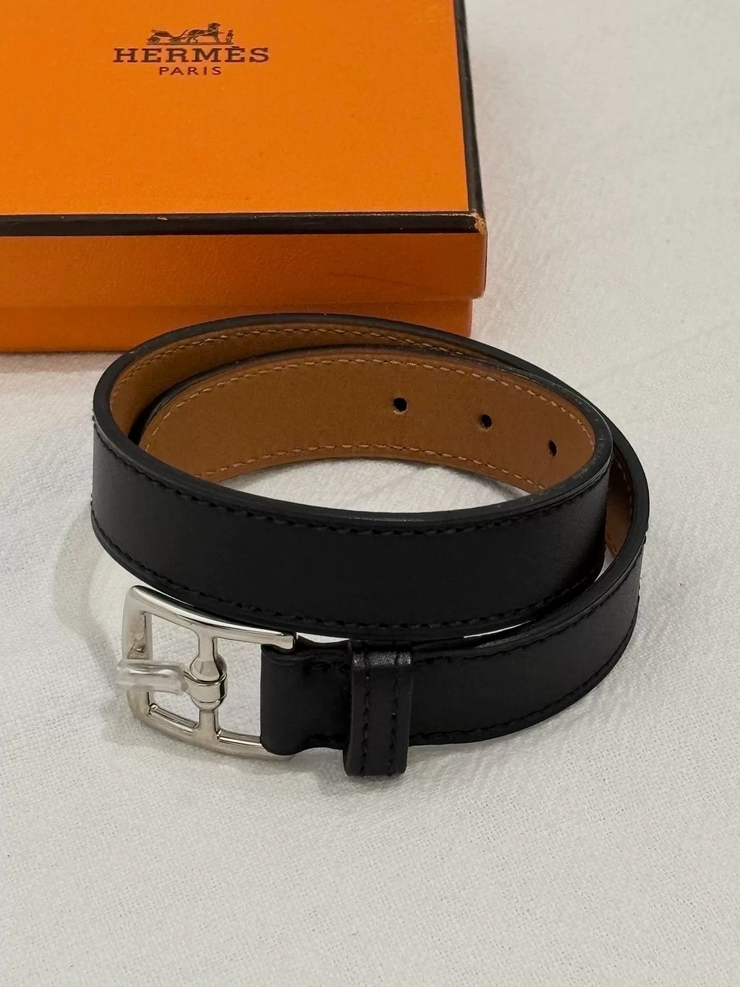 Hermes hermes minimalist leather choker bracelet Size ONE SIZE - 1 Thumbnail