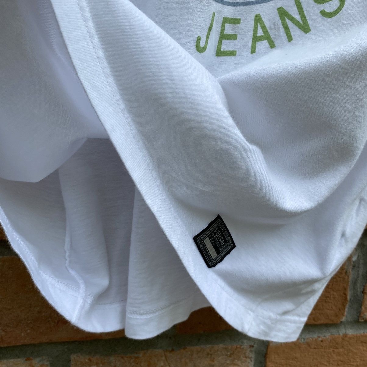Versace VERSACE White Logo Print Crewneck Tee Size US M / EU 48-50 / 2 - 16 Thumbnail