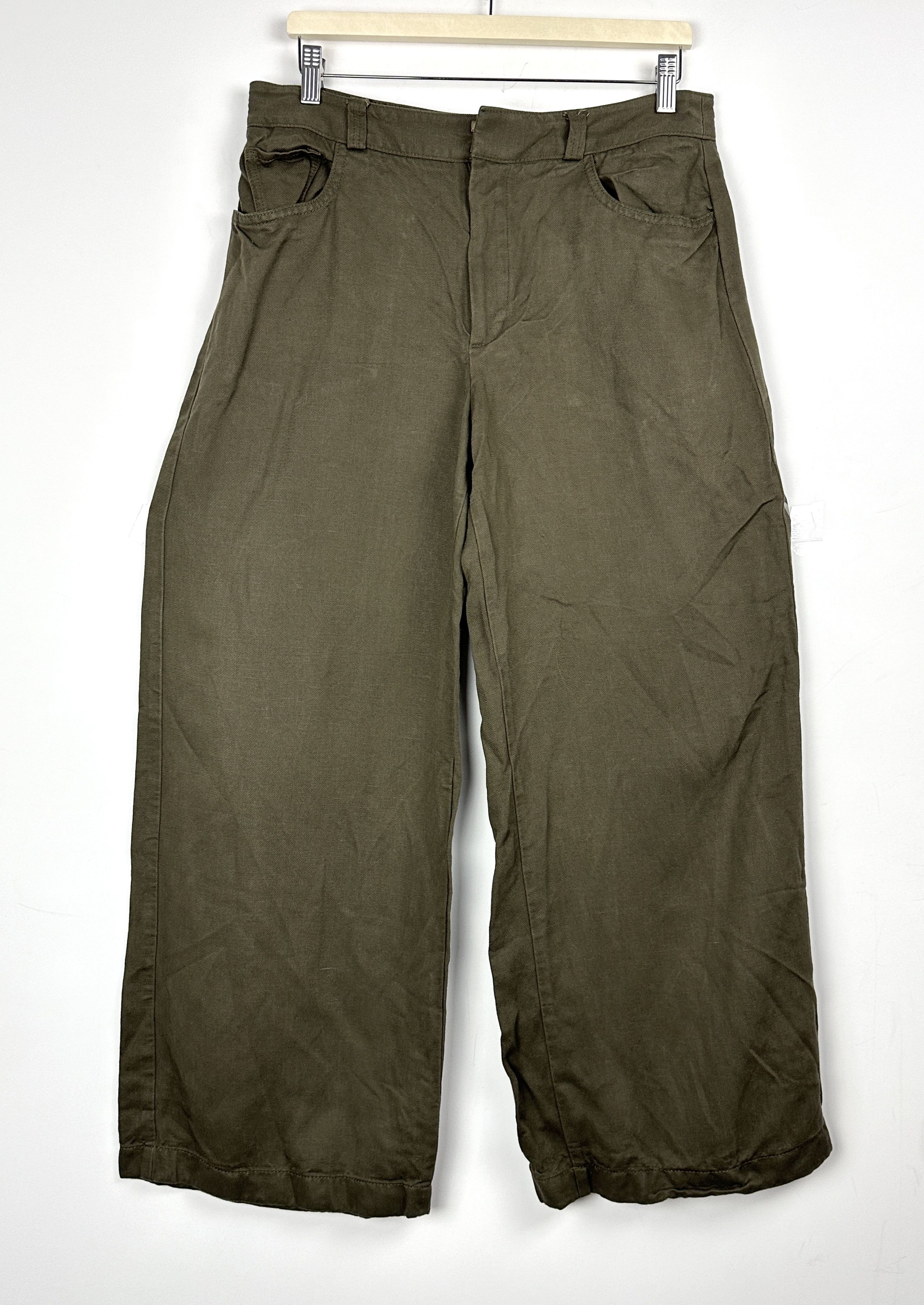 Massimo Dutti Massimo Dutti linen flared wide trousers Size US 32 / EU 48 - 1 Thumbnail