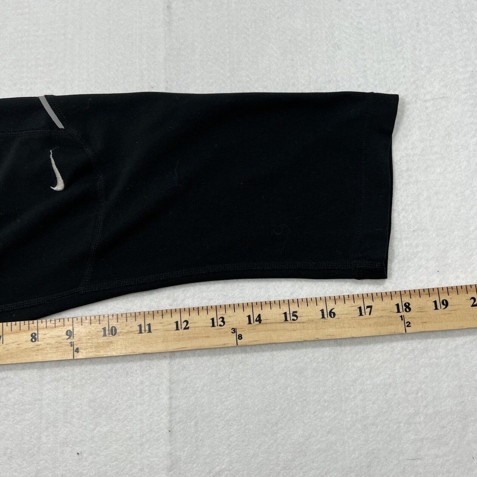 Nike Nike Dri Fit Medium Capri Athletic Running Black Leggings Size 32" / US 10 / IT 46 - 11 Thumbnail