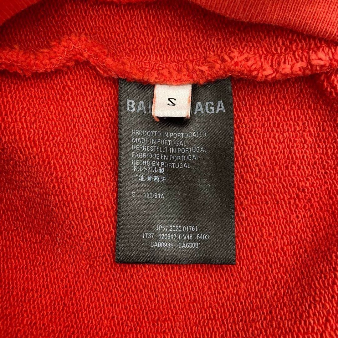 Balenciaga Balenciaga Red Portrait Hoodie- Size US S / EU 44-46 / 1 - 5 Thumbnail