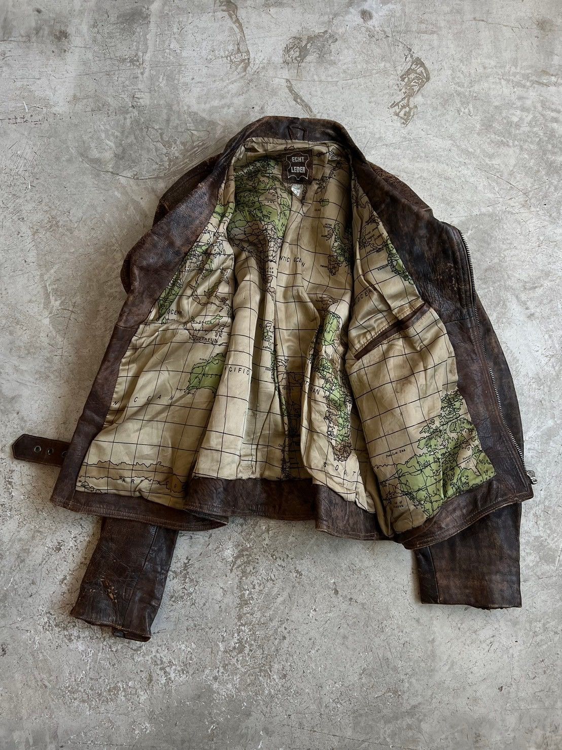 Leather Rare* Vintage 80s Echt Leder Motorcycle Leather Jacket Size US S / EU 44-46 / 1 - 8 Thumbnail
