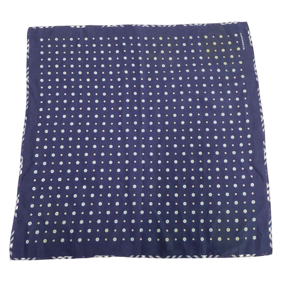Burberry × Vintage Vintage burberry blue white / Bandana / Neckerchief Size ONE SIZE - 2 Thumbnail