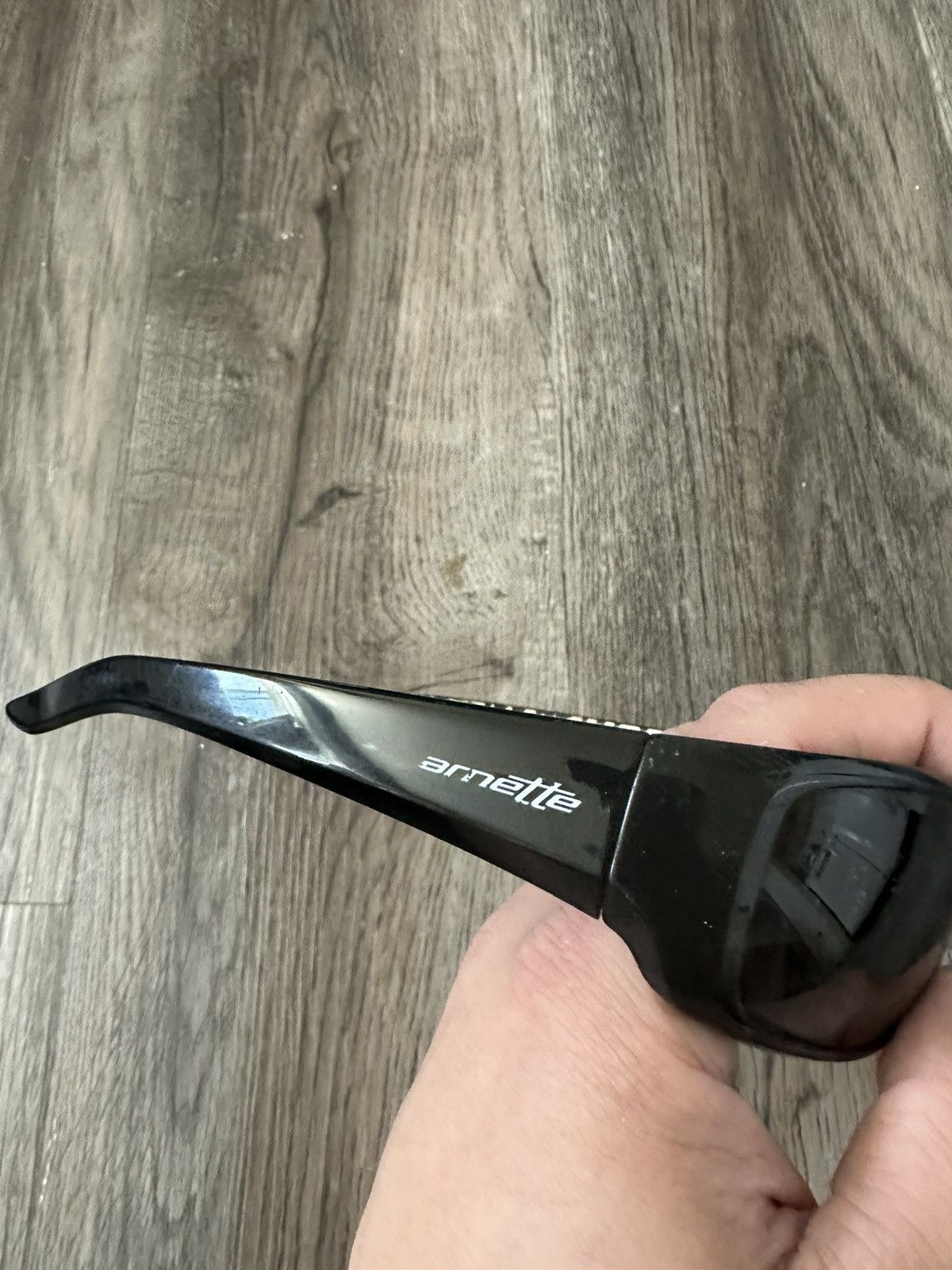 Vintage Arnette Rage AN4025 Black Sport Y2K Sunglasses