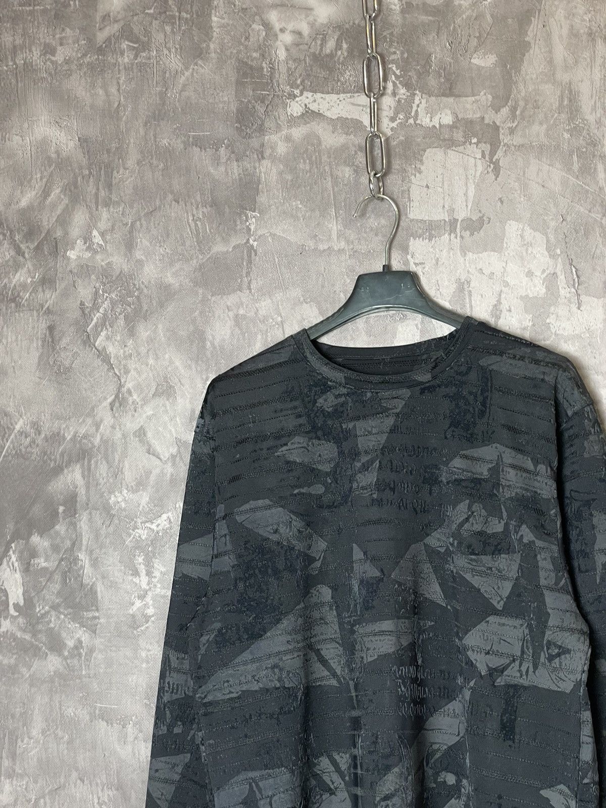 Japanese Brand × Vintage Vintage Jean Paul Gaultier style Overprint Long Sleeve Size US L / EU 52-54 / 3 - 6 Thumbnail