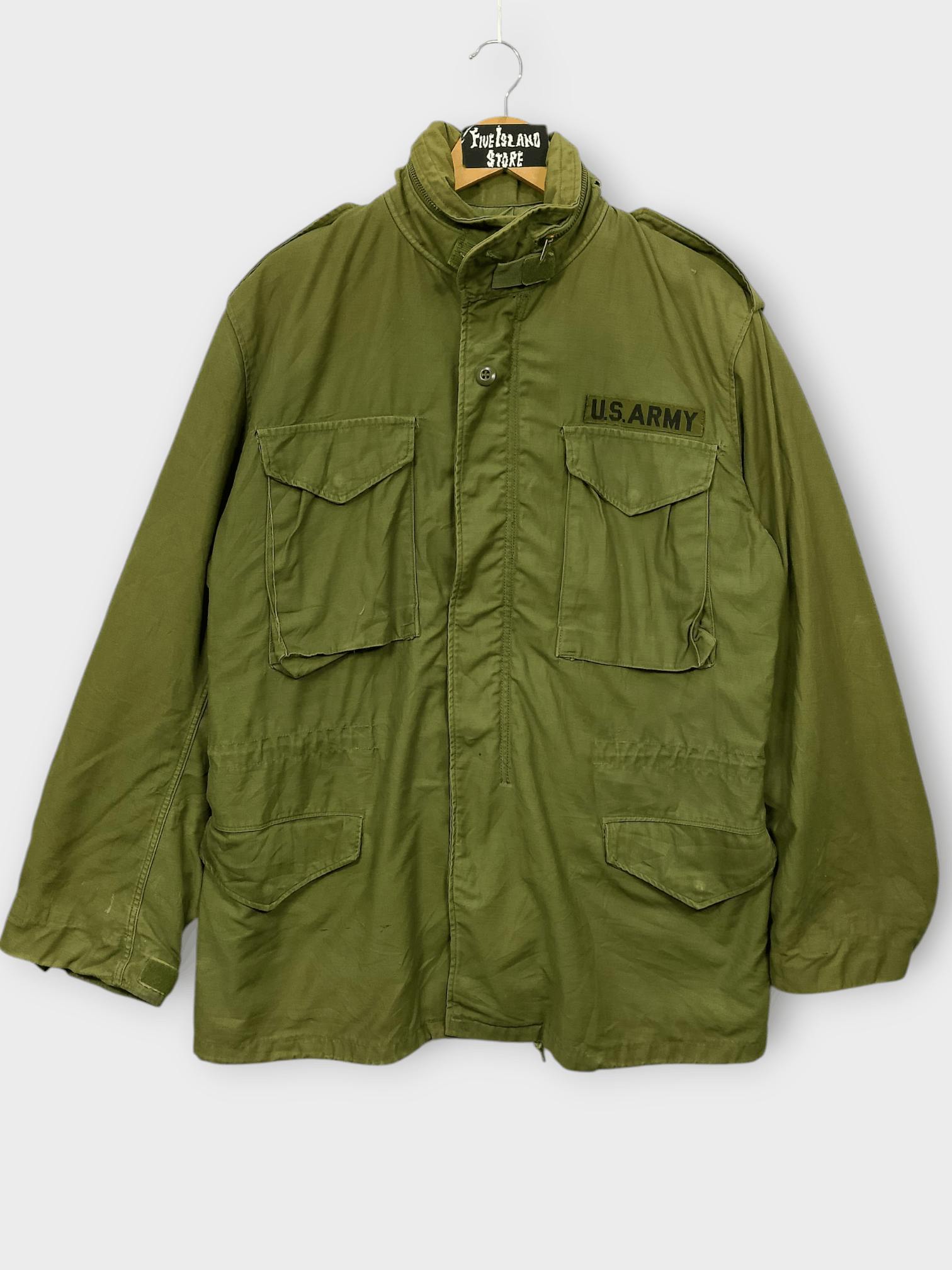 Vintage Original 1973 U.S. Army M-65 Field Jacket Vietnam War Era Size US M / EU 48-50 / 2 - 1 Thumbnail