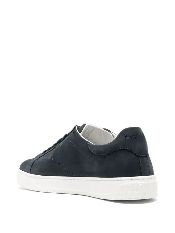 Lanvin oc11z0526 Embroidered Logo Leather Sneaker in Navy Blue Size US 12 / EU 45 - 3 Thumbnail