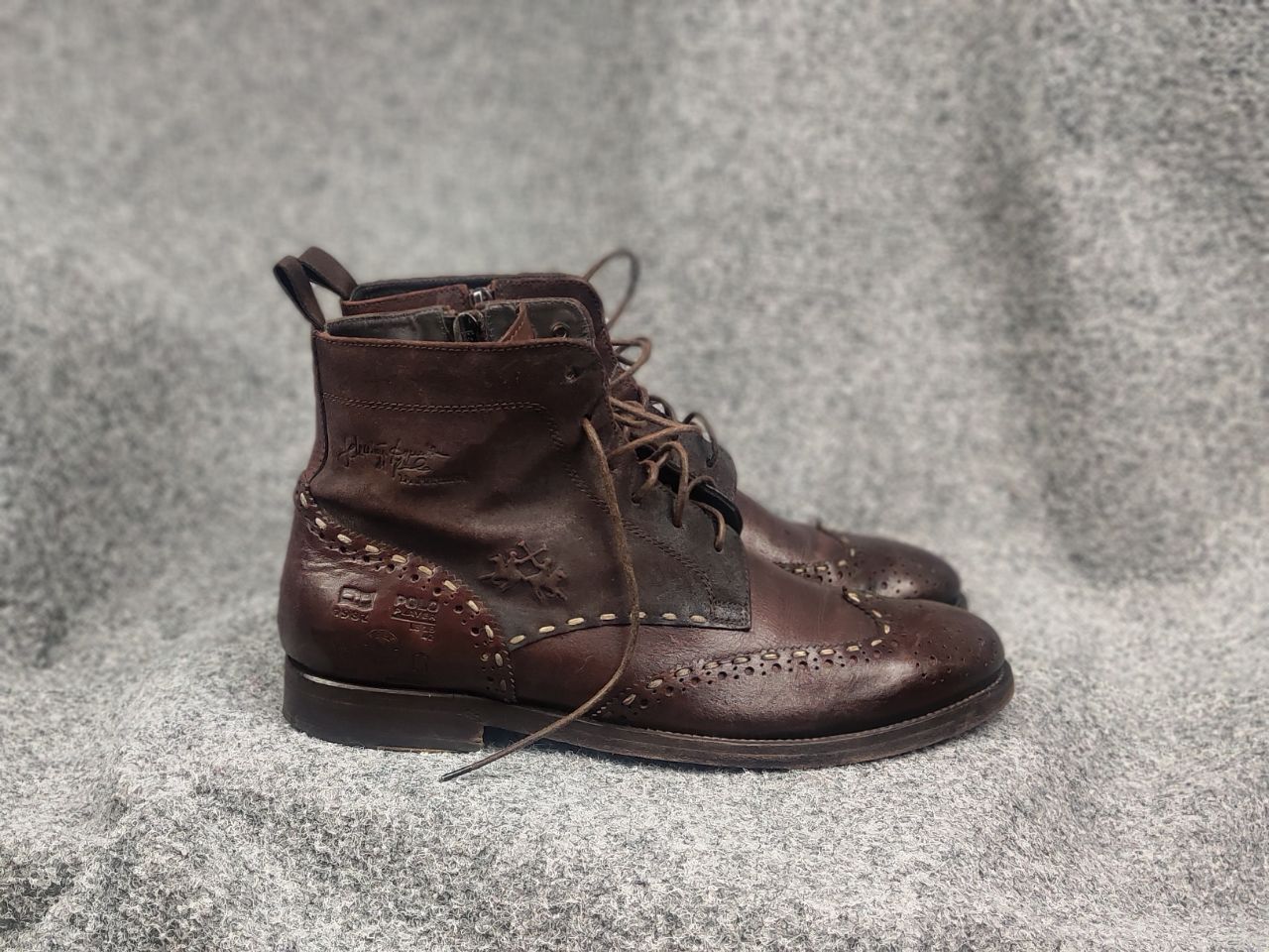 La Martina La Martina Polo brogue shoes Oxford Vintage combat Boots Size US 9 / EU 42 - 1 Thumbnail