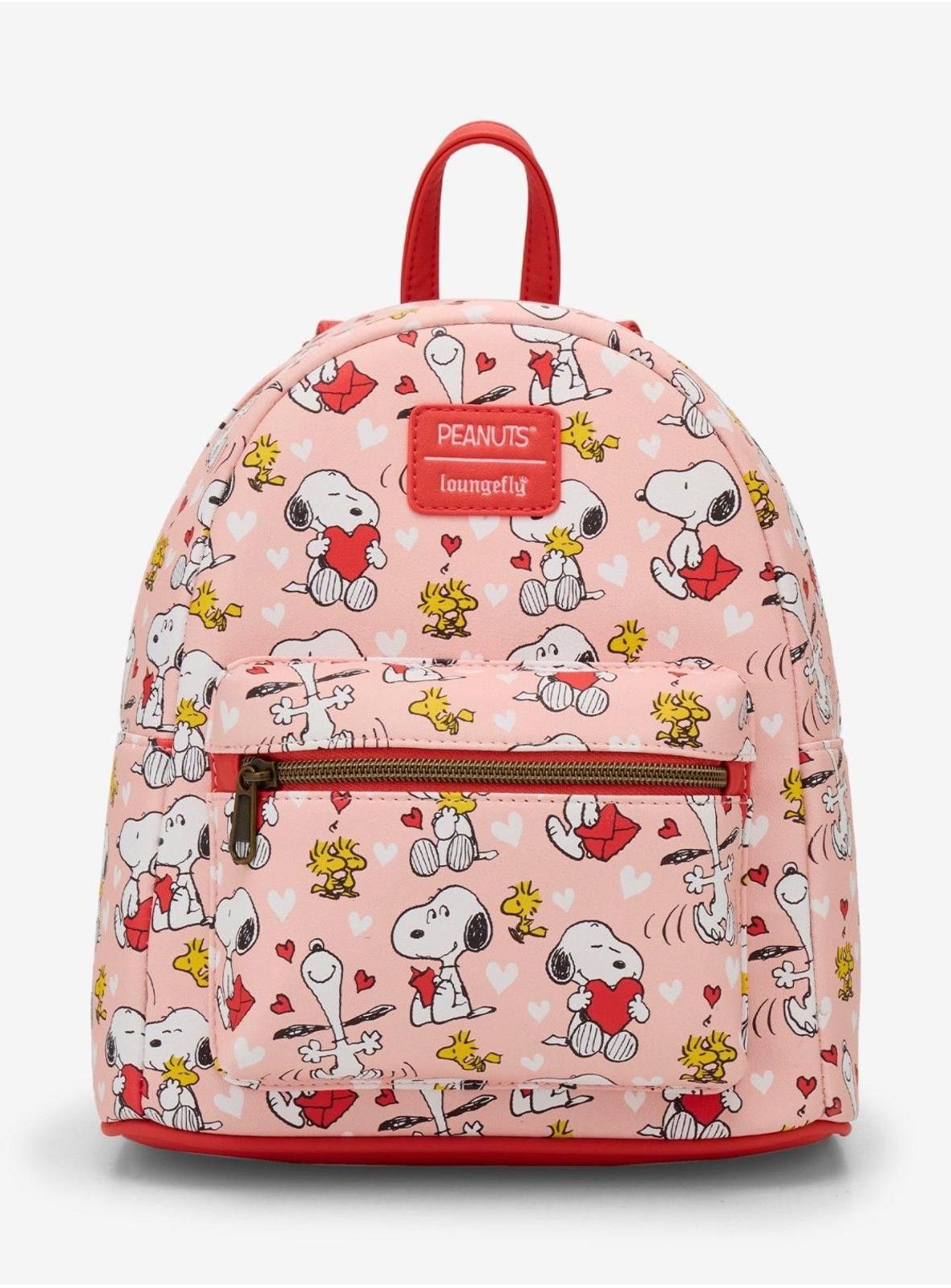 Loungefly Peanuts Snoopy & Woodstock V- DayMini Backpack