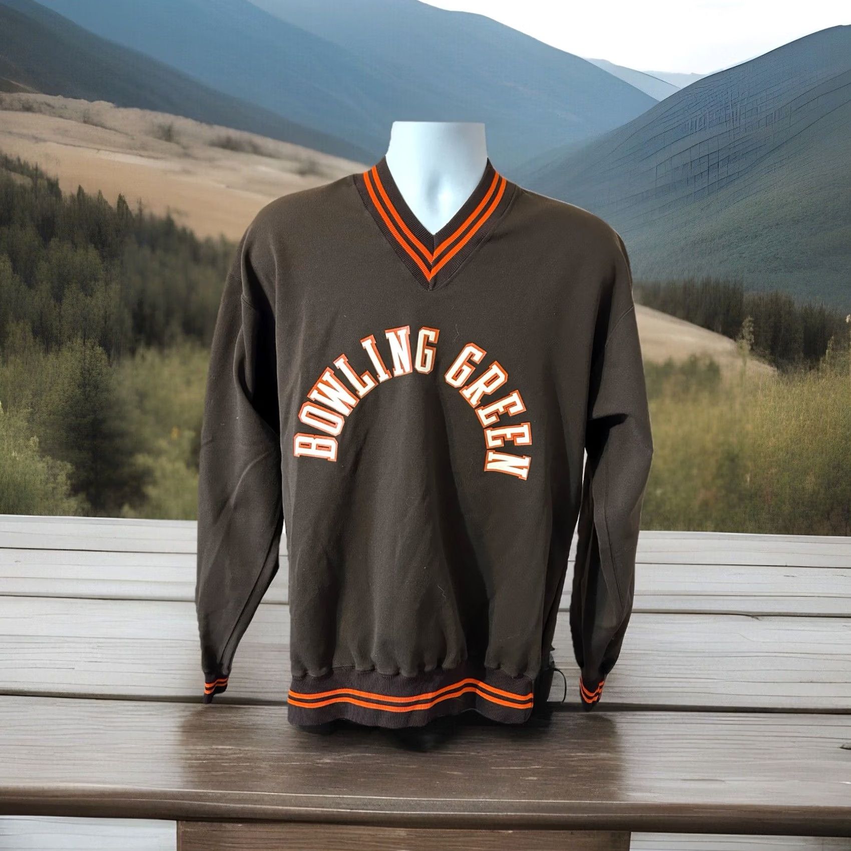 Russell Athletic Vintage Russell Athletic Nylon Pullover Men XL Brown Orange - Men's Clothing Size US XL / EU 56 / 4 - 4 Thumbnail