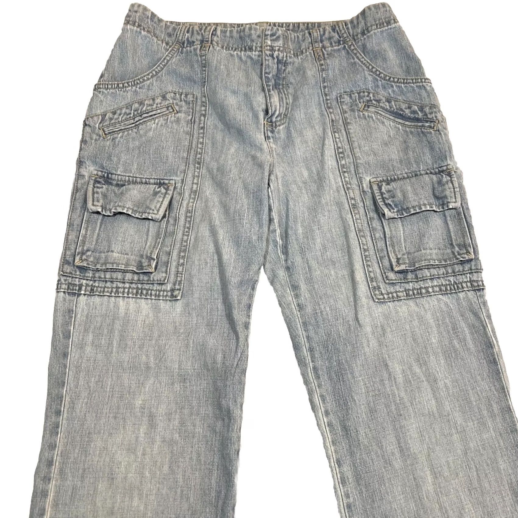 Tommy Hilfiger VINTAGE Tommy Hilfiger Jeans Women’s 4 Denim Cargo Y2K Cargo Jeans Women’s 4 Blue Denim Size 27" / US 4 / IT 40 - 2 Thumbnail