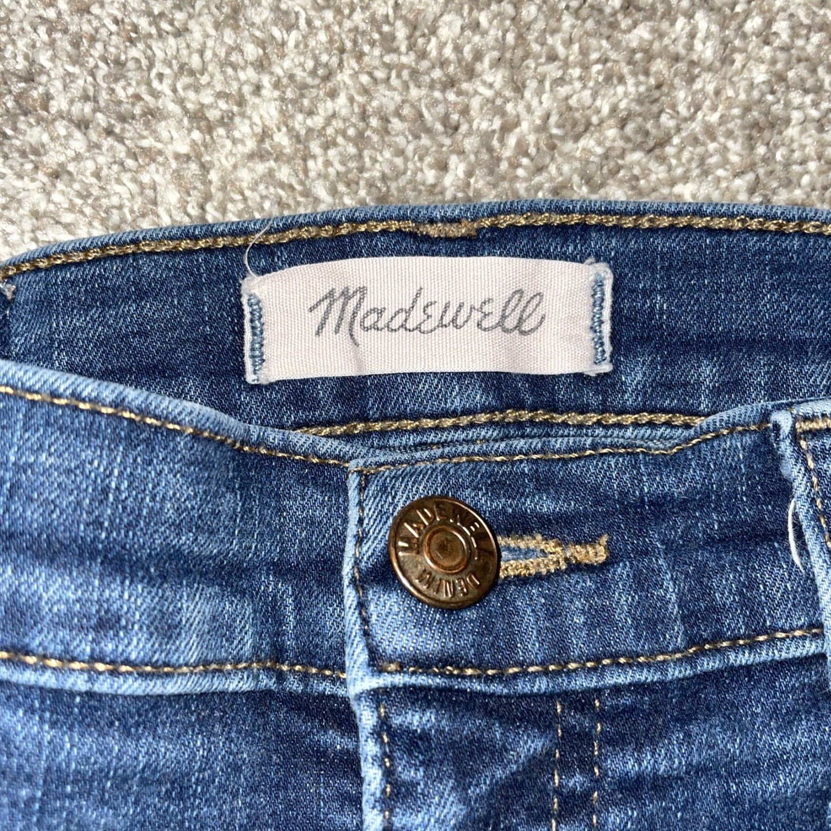 Madewell VINTAGE Madewell Women's Jeans Skinny High Rise Blue Size 30x28 Size 30" / US 8 / IT 44 - 3 Thumbnail