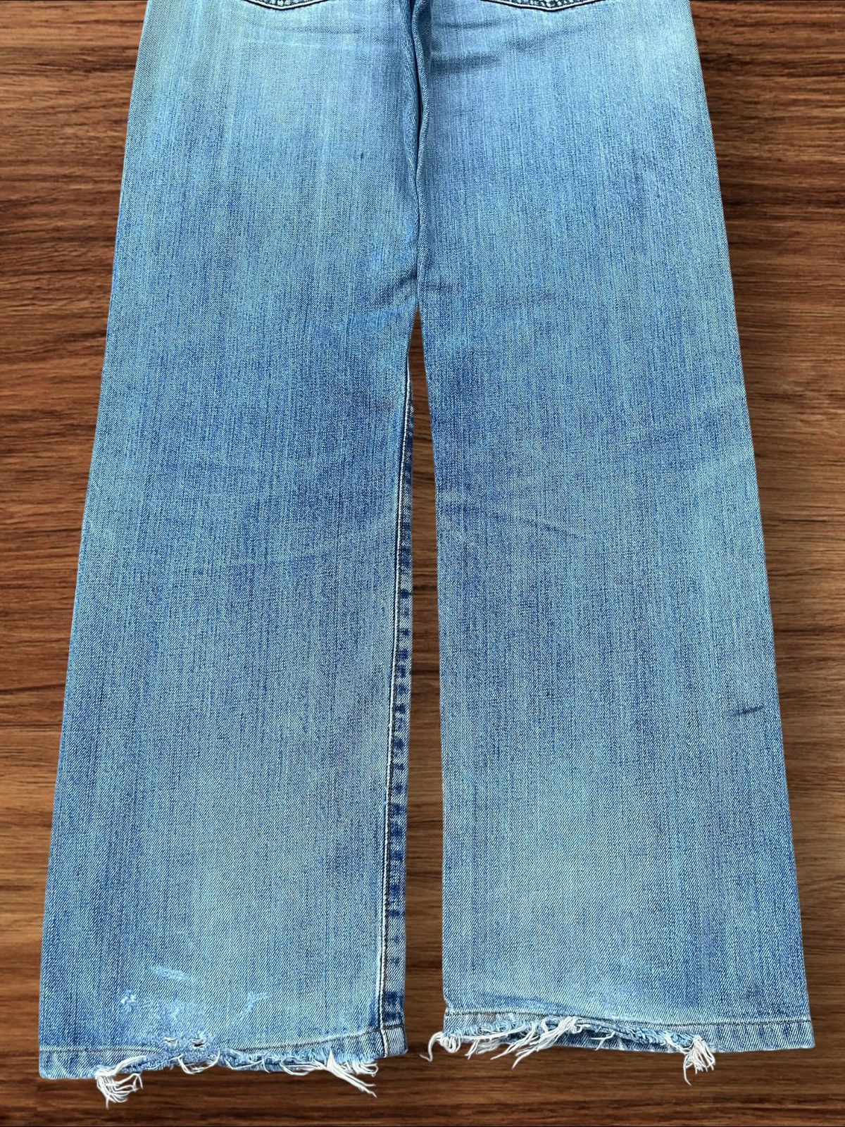 Japanese Brand × Jun Takahashi Vintage Japanese Blue Washed Buttonfly Ripped Selvedge Jeans Size US 30 / EU 46 - 11 Thumbnail