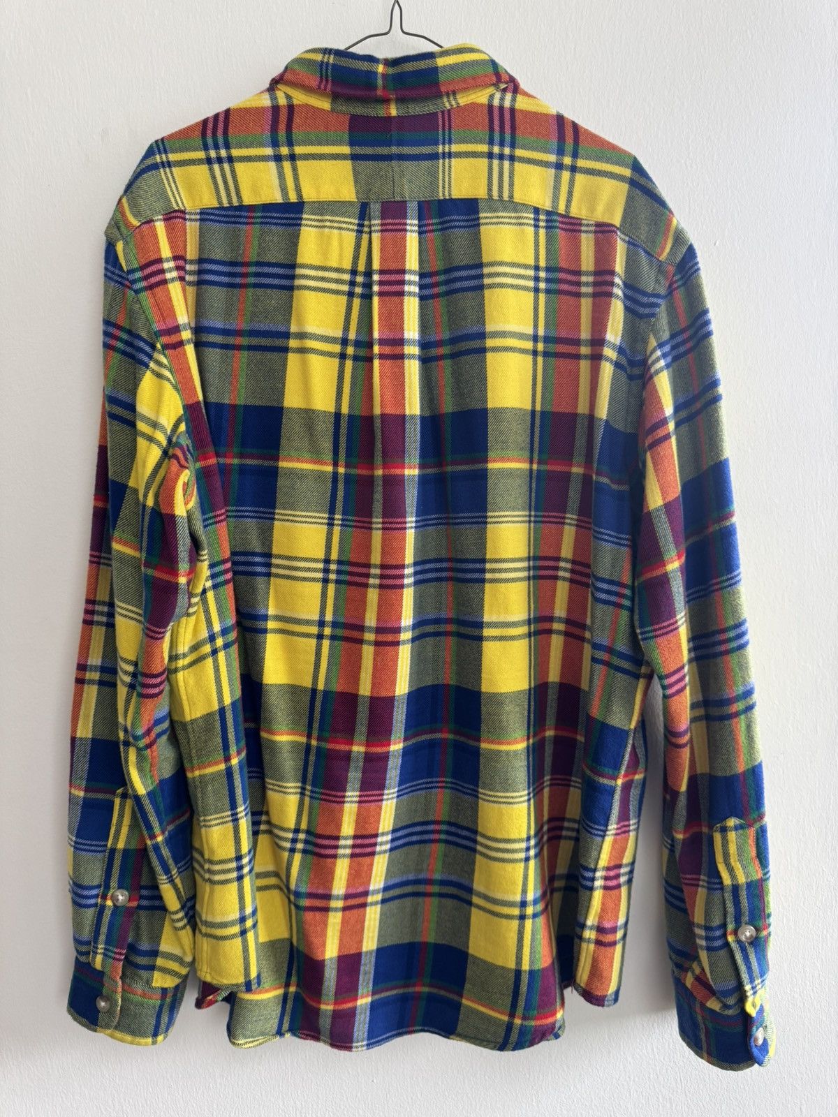 Polo Ralph Lauren Yellow Plaid Long-Sleeve Flannel Size US M / EU 48-50 / 2 - 2 Thumbnail