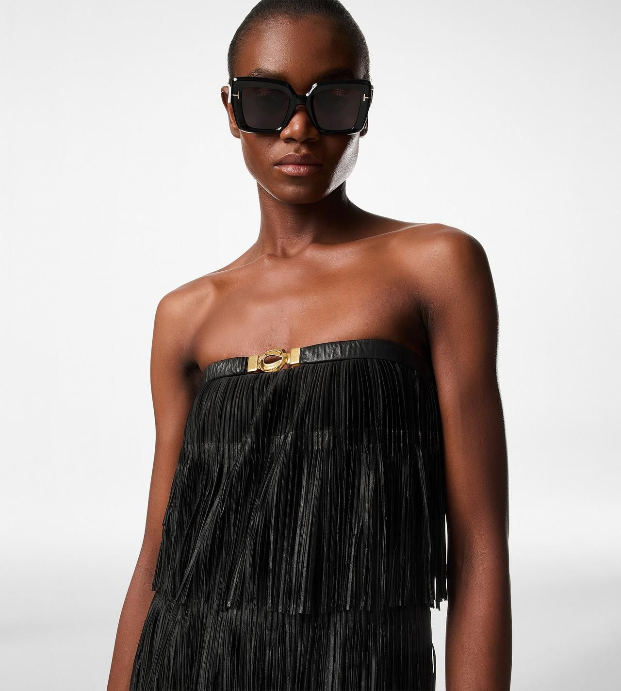 Tom Ford o1w1db10525 AB3356 Cocktail & Party Mini Dress in Black Size M / US 6-8 / IT 42-44 - 3 Thumbnail