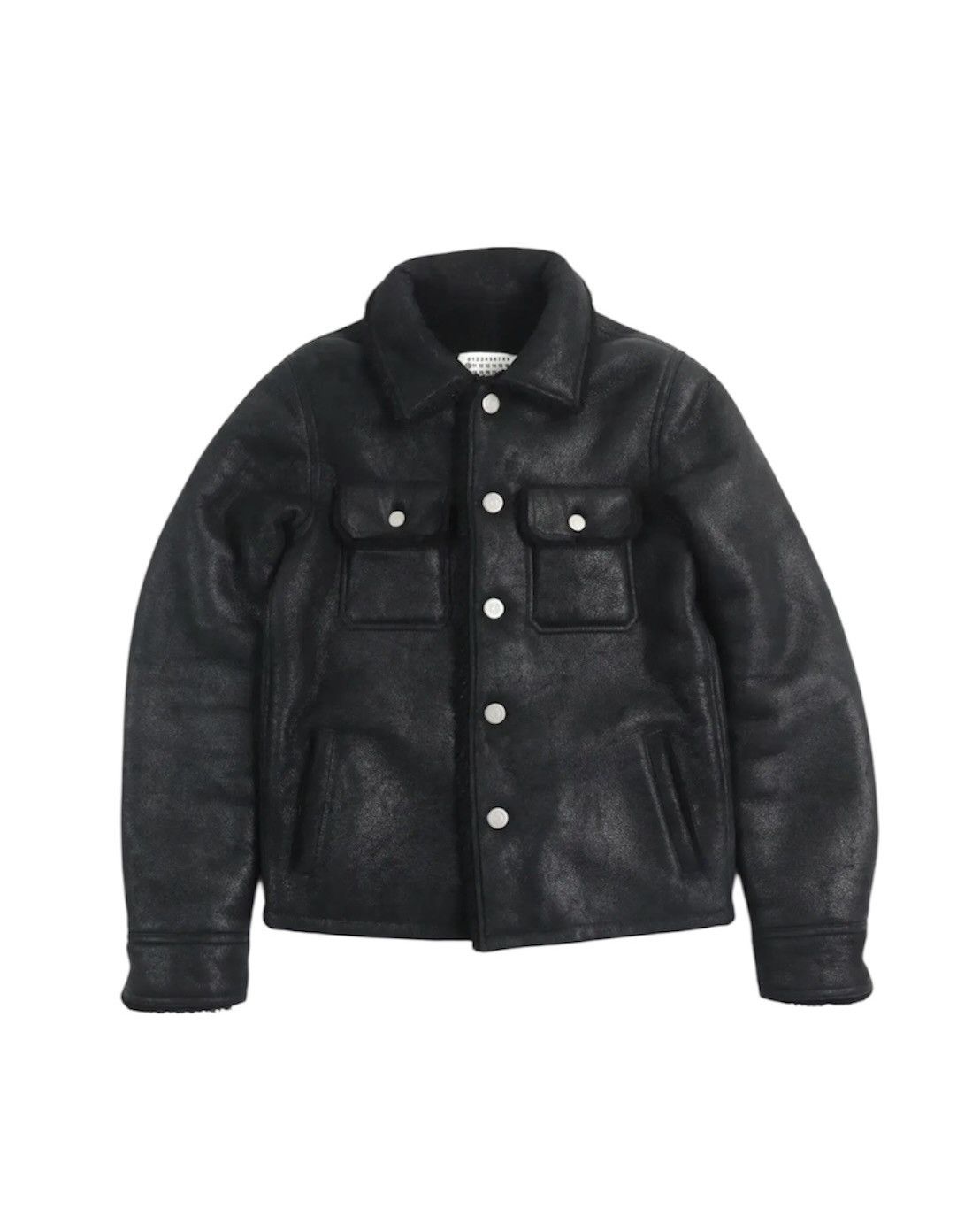 Maison Margiela Maison Margiela Sherling Leather Jacket Size US M / EU 48-50 / 2 - 1 Thumbnail