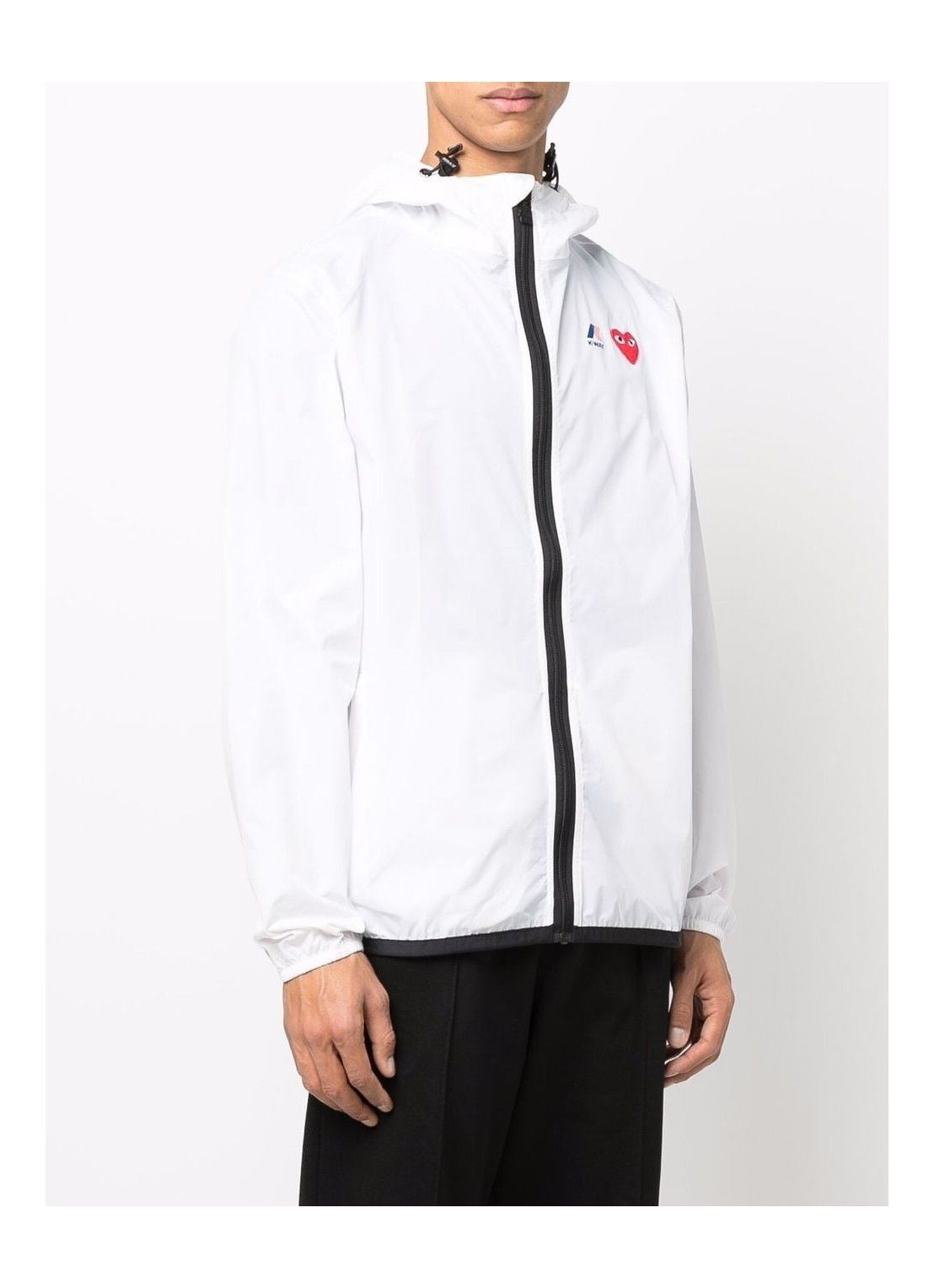 Comme des Garcons PLAY o1s22i1n0925 K-Way Ripstop Jacket in White Size US L / EU 52-54 / 3 - 4 Thumbnail