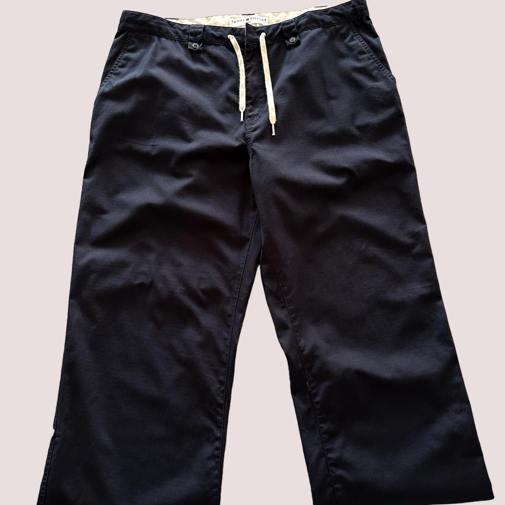 Tommy Hilfiger Tommy Hilfiger Pants Womens 16 Chino Straight 30in inseam Blue 32in Waist Vintage Y2K Buttoned Cuff Size 24" / US 00 / IT 34 - 1 Thumbnail
