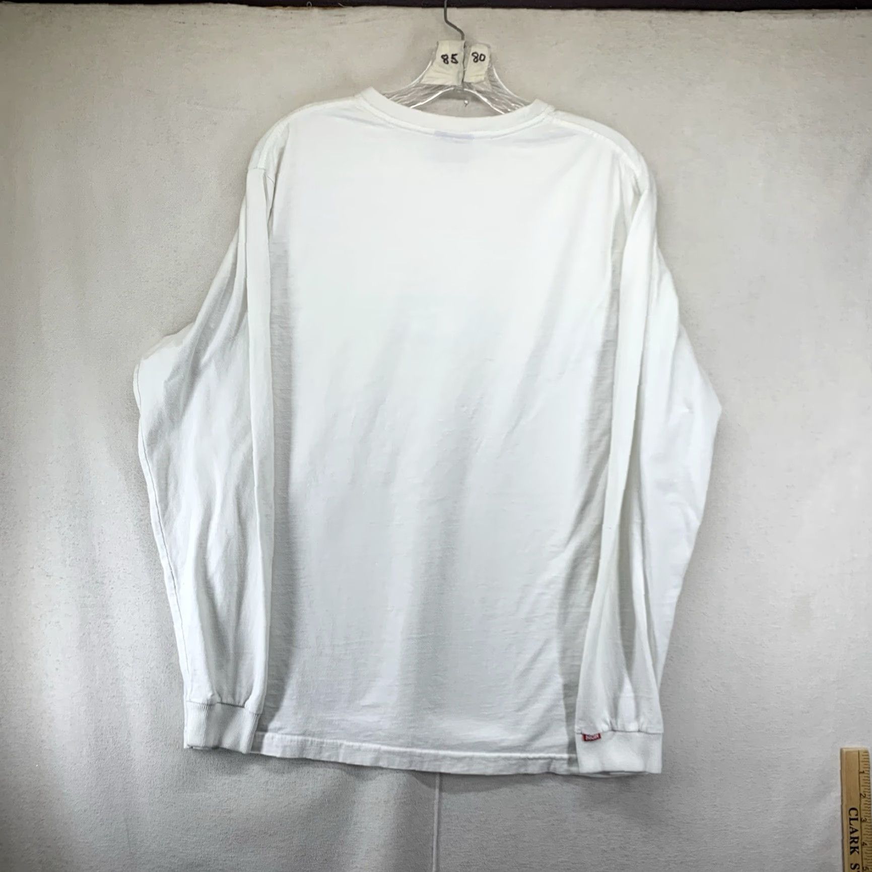 Vintage VINTAGE HIGH Street Wear T-Shirt Mens Long Sleeve All Seasons White Graphic 90s Hip Hop Skater Fire Size US S / EU 44-46 / 1 - 2 Thumbnail
