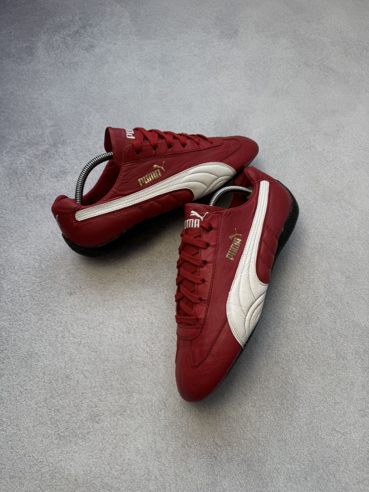 Puma Vintage Puma Speedcat Red Leather Sneakers Hype y2k US10 Size US 10 / EU 43 - 2 Thumbnail