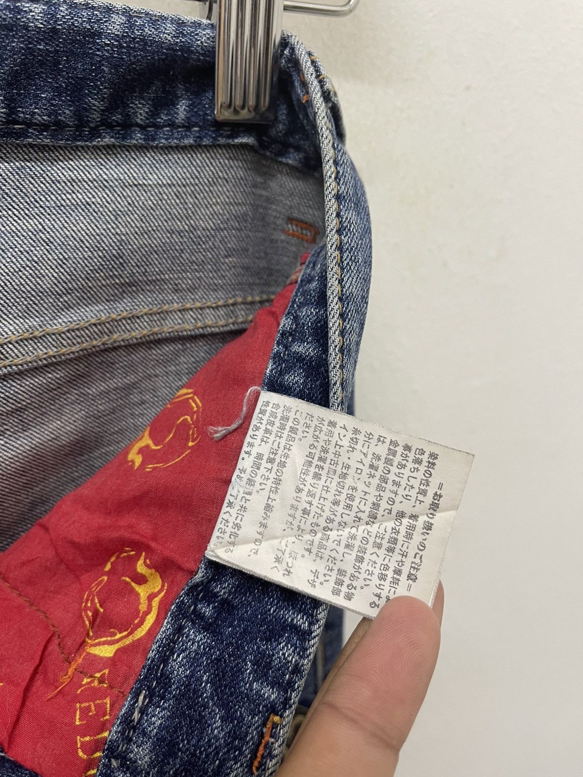 Japanese Brand Rare Vintage RED PEPPER Japan X Chrome Hearts Cross Patch Size US 26 / EU 42 - 13 Thumbnail