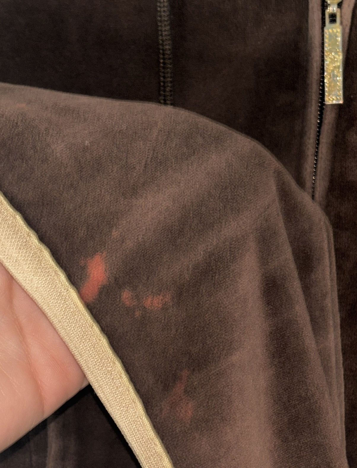 Southpole Vintage Y2K South Pole Brown Velour Zip Hoodie – Size S Size S / US 4 / IT 40 - 6 Thumbnail