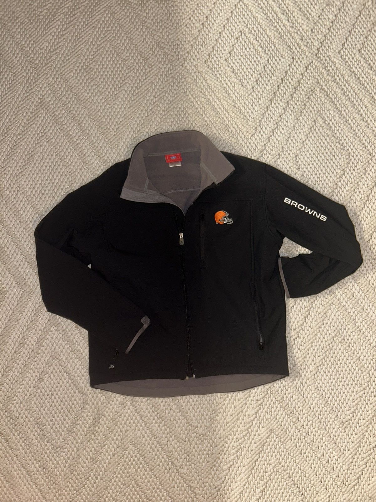 NFL Cleveland Browns NFL Bomber Zip Jacket Black, Men’s Large Size US L / EU 52-54 / 3 - 1 Thumbnail