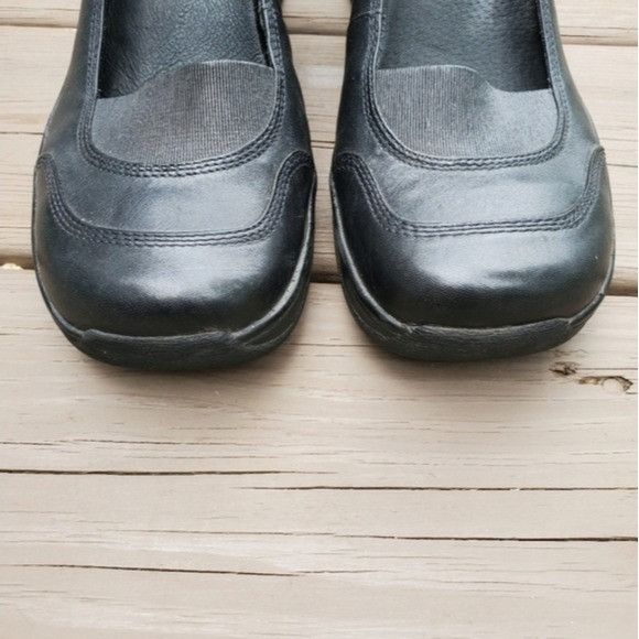 Aldo × Vintage Vintage 90s y2k Bratz Black Leather Chunky Wedge Platform Size US 10.5 / IT 40.5 - 6 Thumbnail