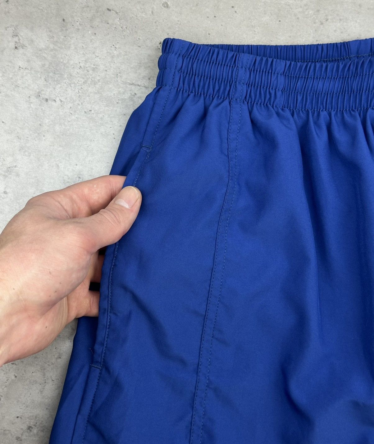 Nike Nike Vintage Swim Shorts Blue Mens Embroidered Yellow Swoosh Size US 32 / EU 48 - 2 Thumbnail