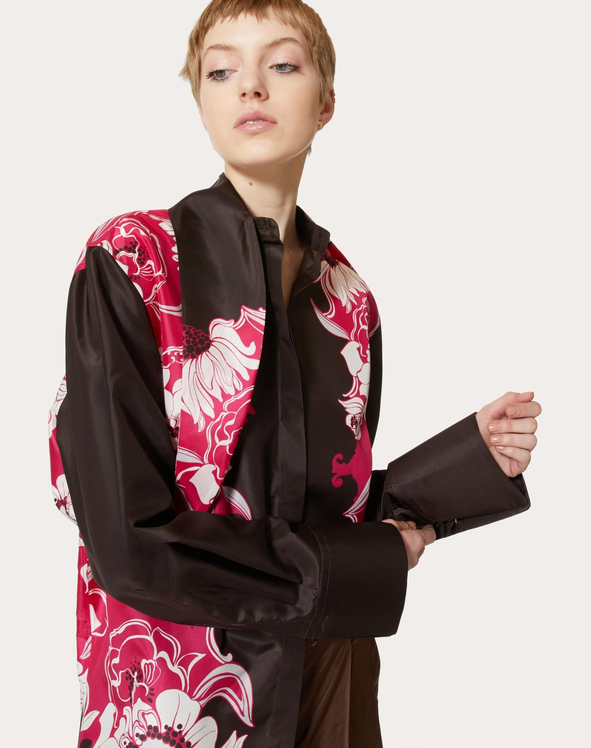 Valentino o1y0326 Floral-Print Shirt in Multicolor Size S / US 4 / IT 40 - 4 Thumbnail