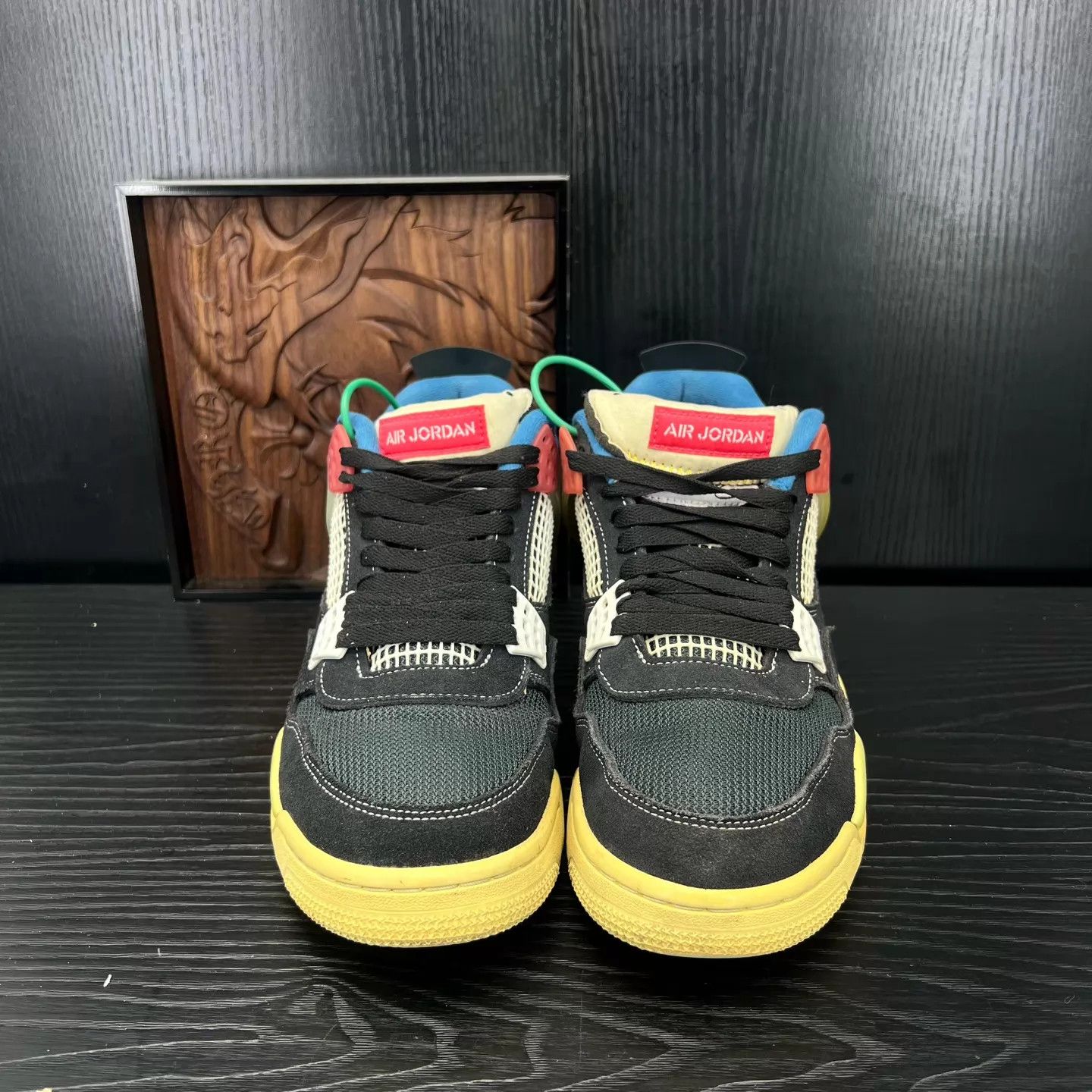 Nike Air Jordan 4 Union Black Blue 43 Boxed Stars Intact Size US 10 / EU 43 - 4 Thumbnail