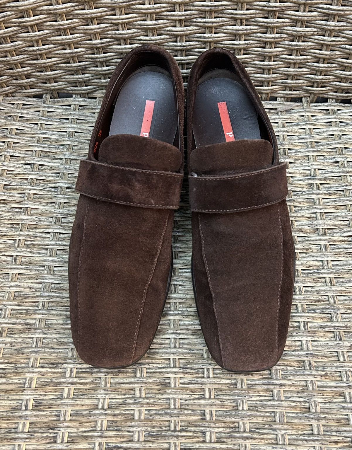 靴 PRADA SPORT Square toe suede shoes PRADA SPORT Square toe suede shoes