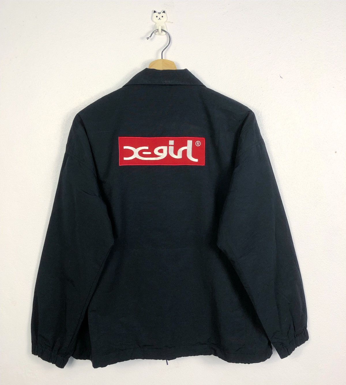 X-Girl Rare X-girl Kim Gordon Sonic Youth Big Logo Button Jacket Size XS / US 0-2 / IT 36-38 - 7 Thumbnail