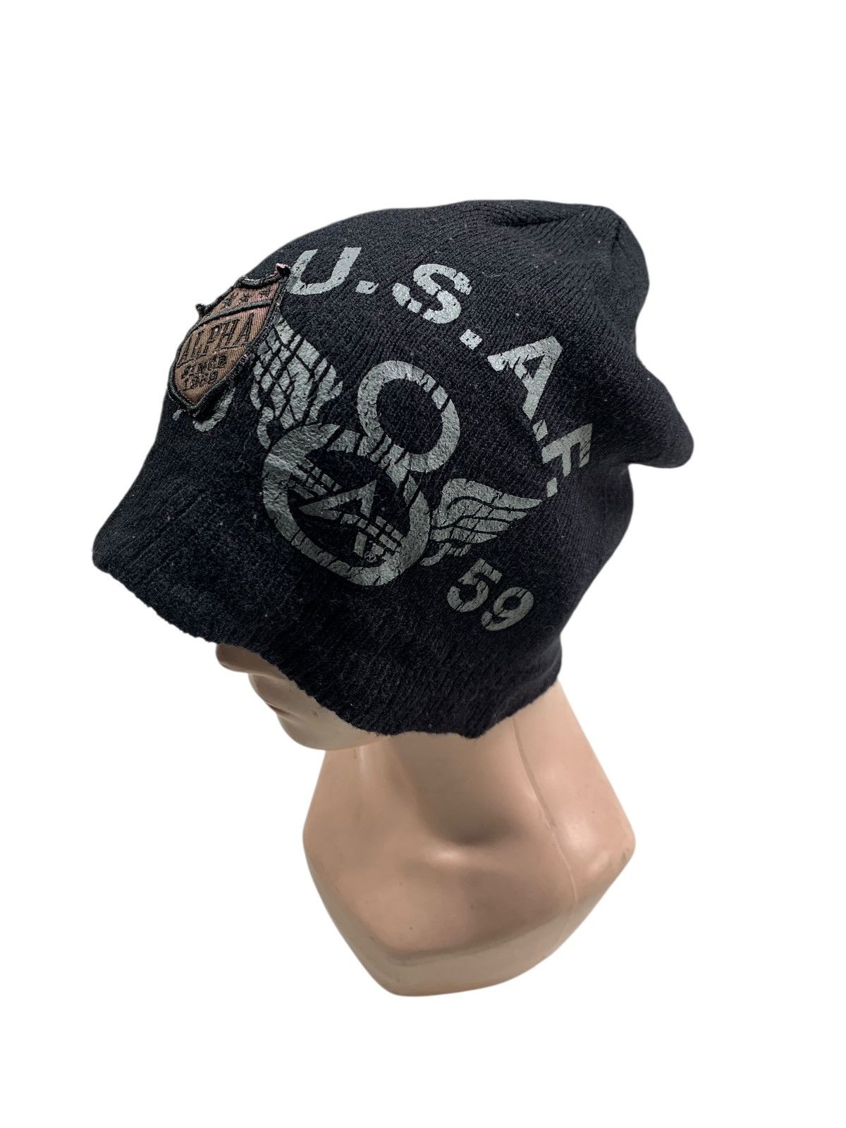 Japanese Brand × Kapital × Vintage Alpha industri u.s.a.f 1959 Beanie Hats RARE Size ONE SIZE - 4 Thumbnail