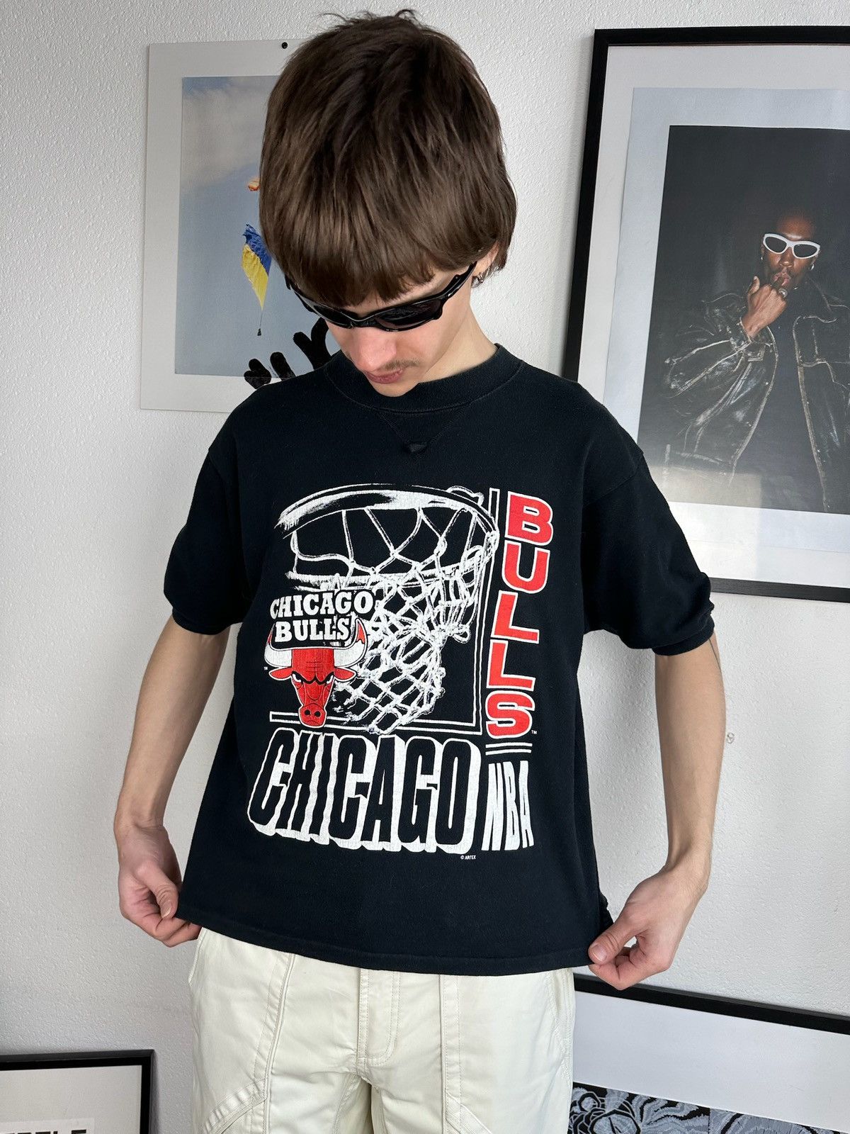 NBA × Vintage Vintage Chicago Bulls tshirt Championship Tee Size US M / EU 48-50 / 2 - 2 Thumbnail