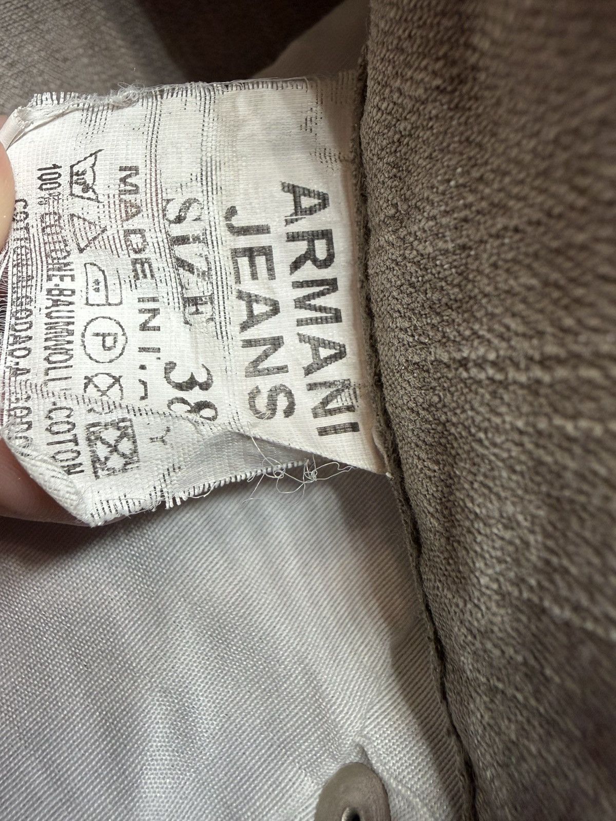 Armani Armani Jeans Sand Beige Wide Flat Jeans Size 38 Size US 38 / EU 54 - 16 Thumbnail