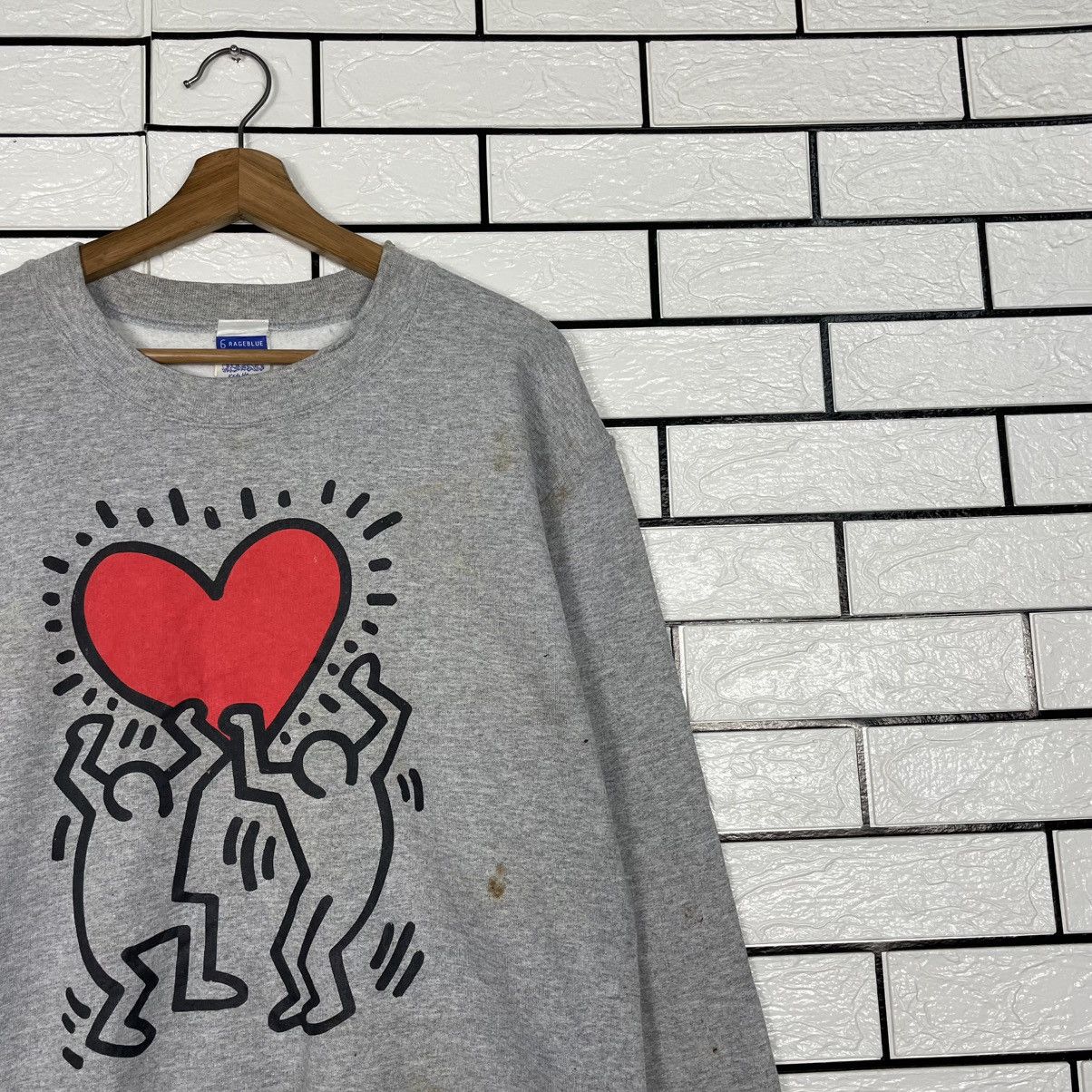 RAGEBLUE Rage Blue x Keith Haring Crewneck Sweatshirt Size US S / EU 44-46 / 1 - 5 Thumbnail