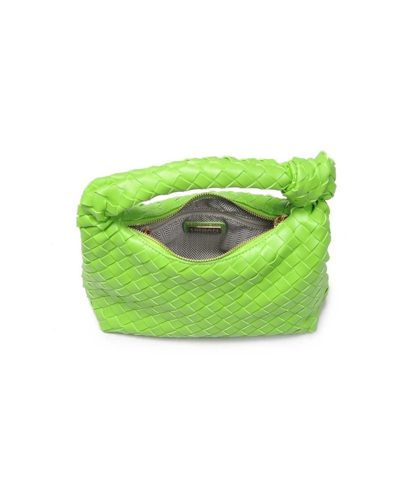Other Urban Expressions Carmina Woven Knot Clutch - Lime Size ONE SIZE - 3 Thumbnail