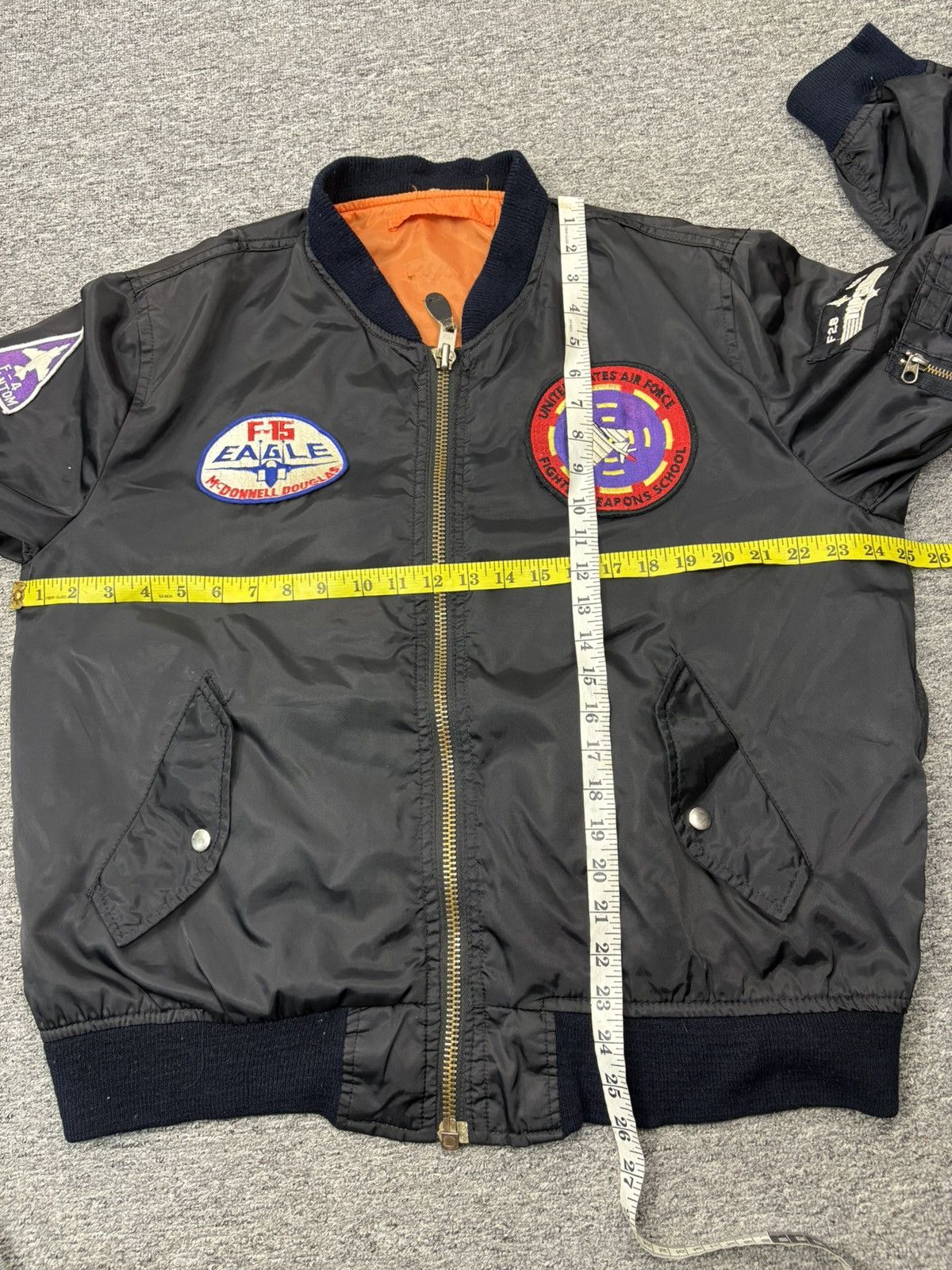 Vintage Vintage Top Gun Ma-1 Intermediate Bomber Jacket Rever Size US XL / EU 56 / 4 - 11 Thumbnail
