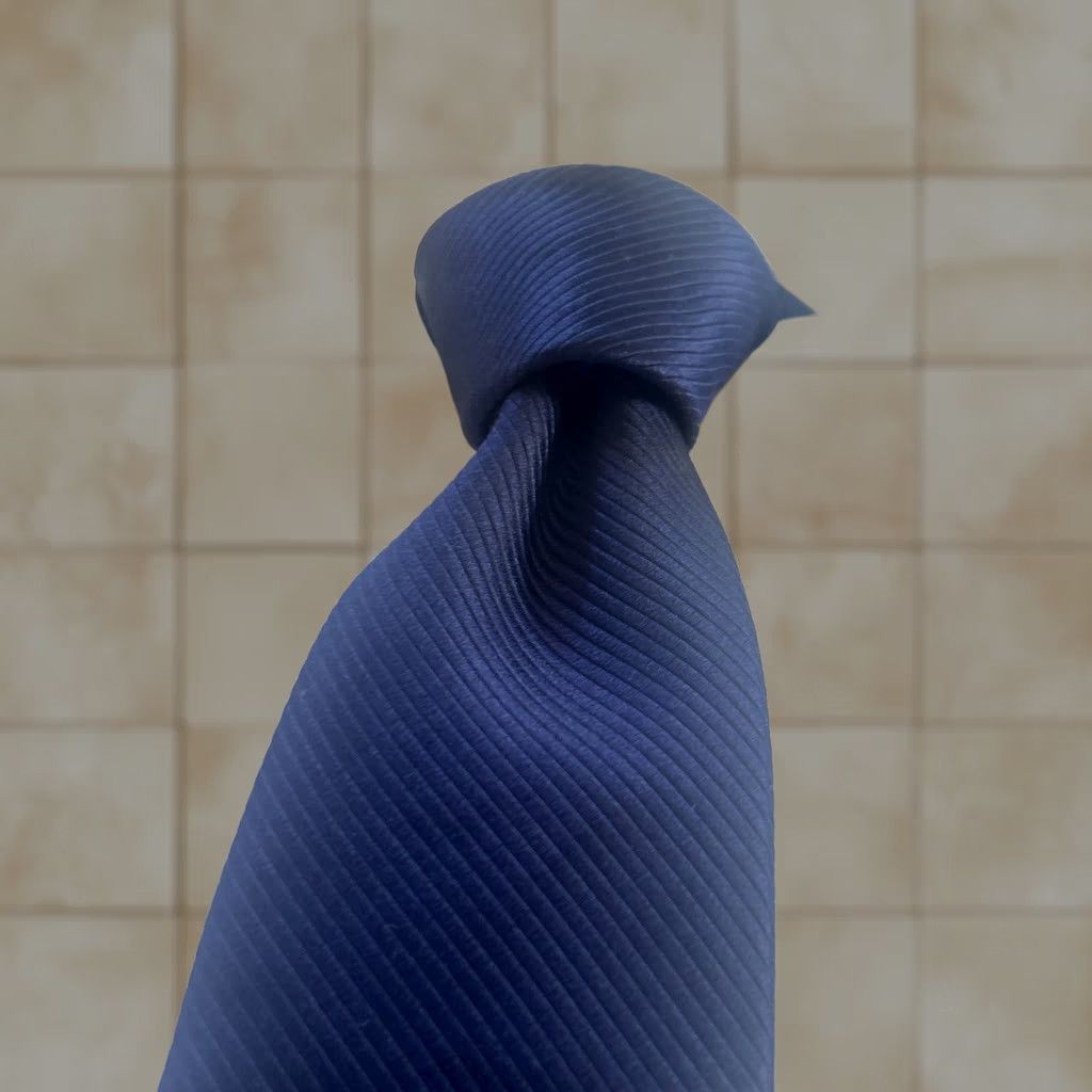 Vintage VINTAGE Jon Mertens Silk Tie Blue Preppy Mens VTG Rare Size ONE SIZE - 1 Thumbnail