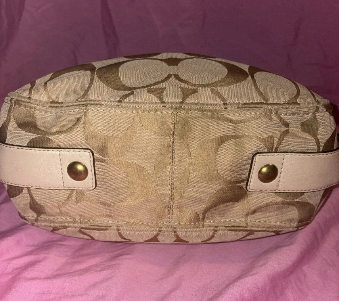 Coach Coach Zoe white leather Jacquard large bag M0868–12674 Size ONE SIZE - 3 Thumbnail