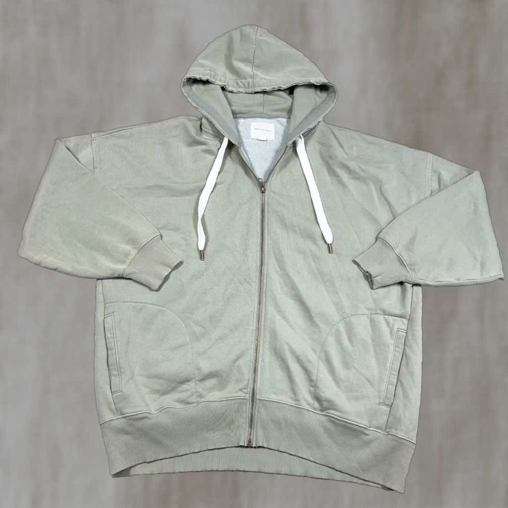 American Eagle Outfitters American Eagle Hoodie Men XL Green Full Zip Logo Graphic Print Casual Sweatshirt Jacket Size US XL / EU 56 / 4 - 1 Thumbnail