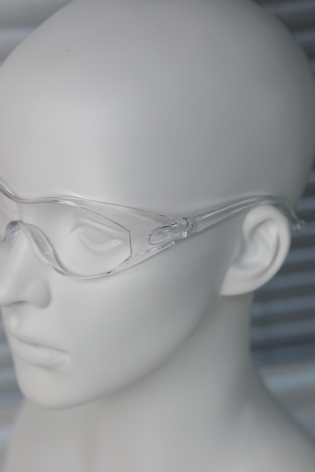 Other Y2k Large Wide Safety Glasses Sunglasses Transport White OS Size ONE SIZE - 4 Thumbnail