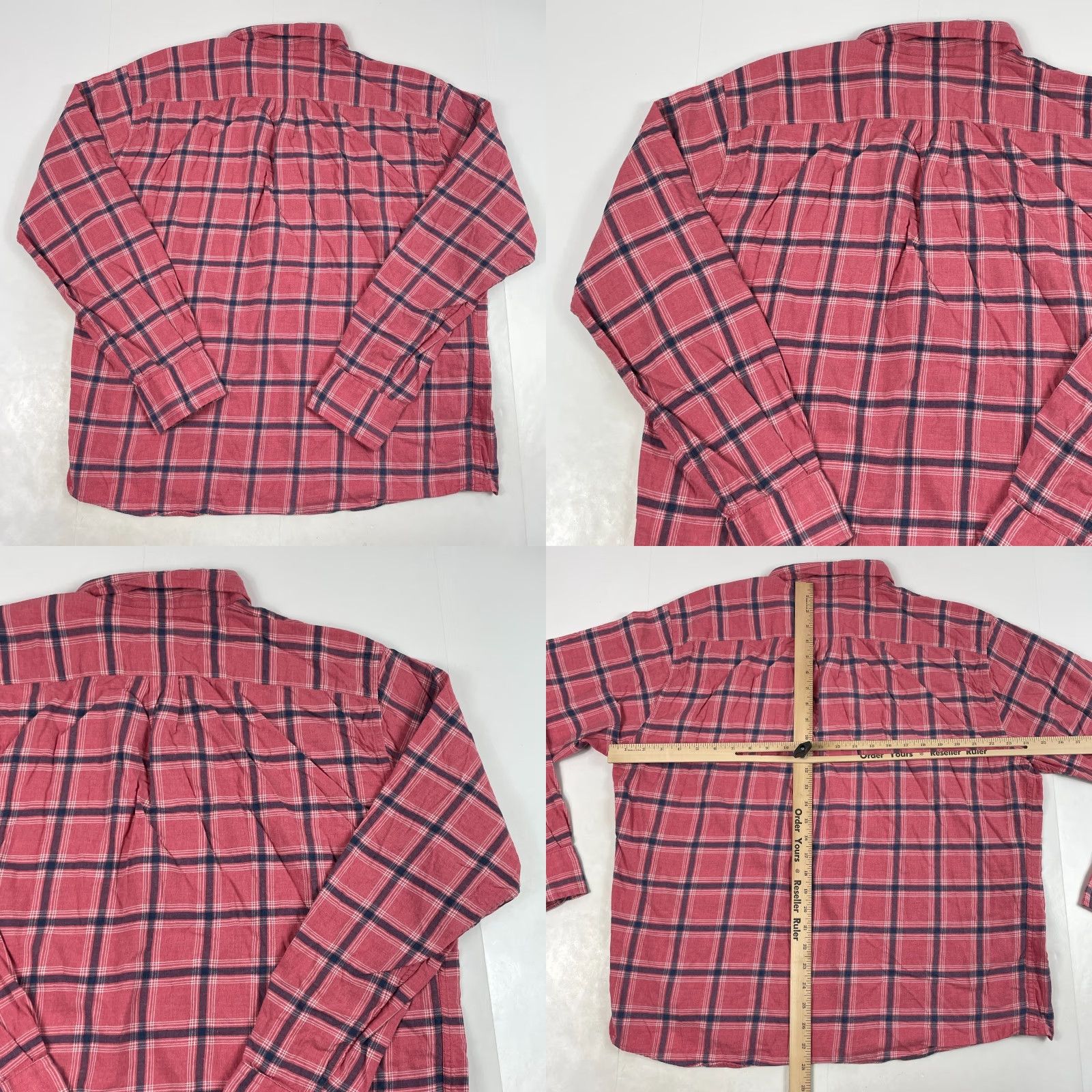 Peter Millar Peter Millar Shirt Mens XL Pink Flannel Long Sleeve Golf Plaid Button-Up Collared Shirt Size US XL / EU 56 / 4 - 8 Thumbnail