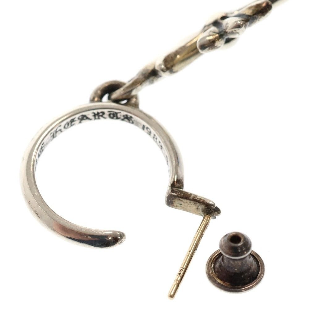 Chrome Hearts Chrome Hearts Tiny CH Cross Silver Hoop Earring Size ONE SIZE - 5 Thumbnail