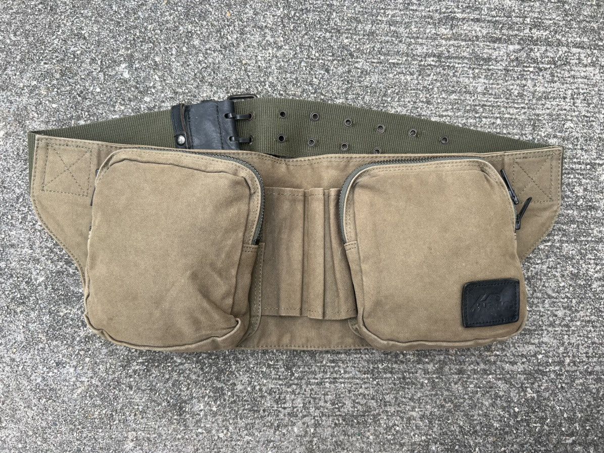 Lad Musician Vintage Lad Musician Faded Olive Green Military Chest Bag Size ONE SIZE - 10 Thumbnail